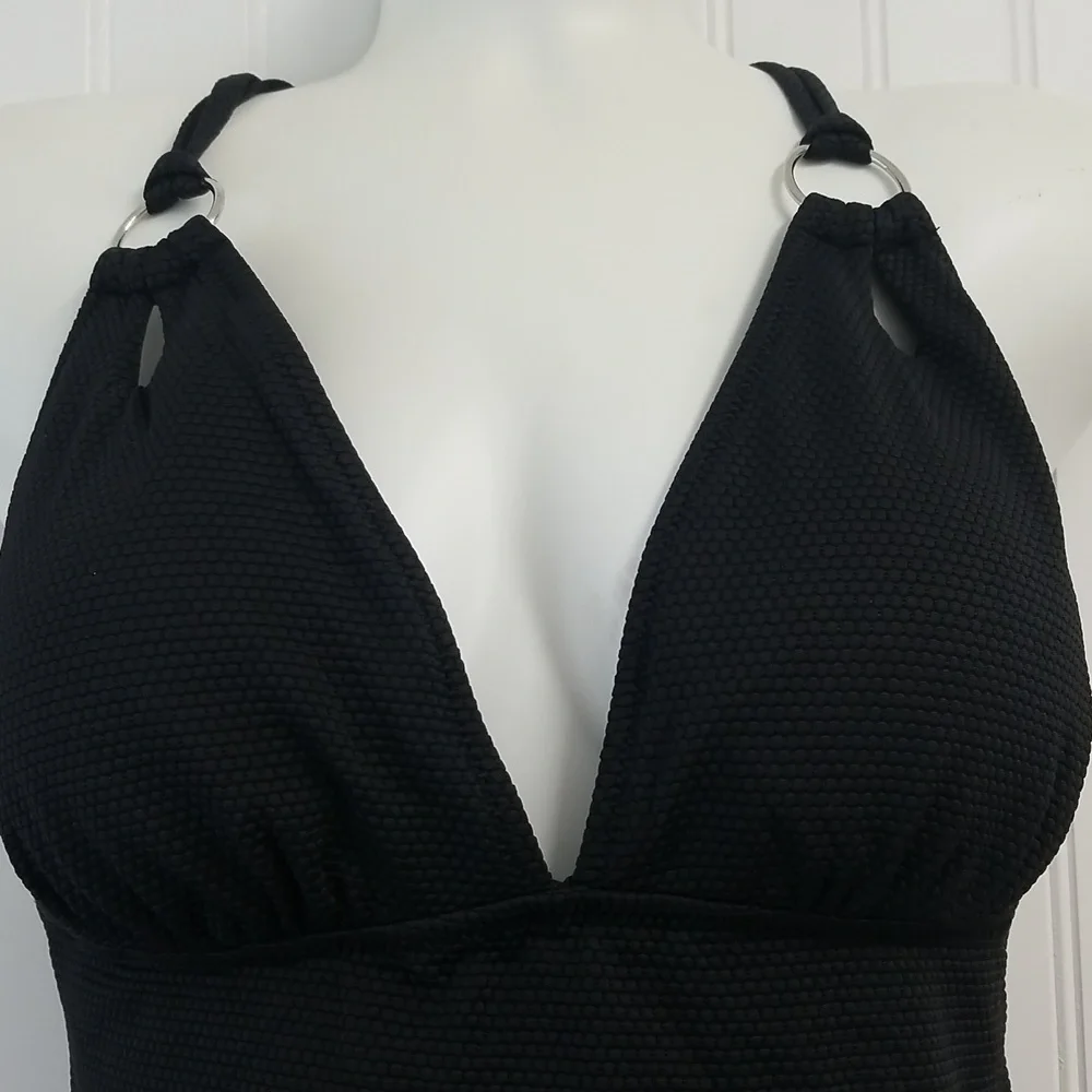 Live Life On The Beach One Piece Swimsuit Black